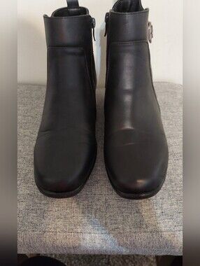 HarborSides Classic Black Women's Ankle Boots